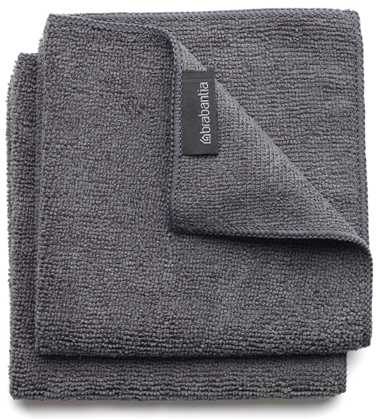 Brabantia SinkSide Microfibre Dish Cloths mikroszálas tisztítókendő, 2 db-os szett, sötétszürke, 300x300 mm - 118029