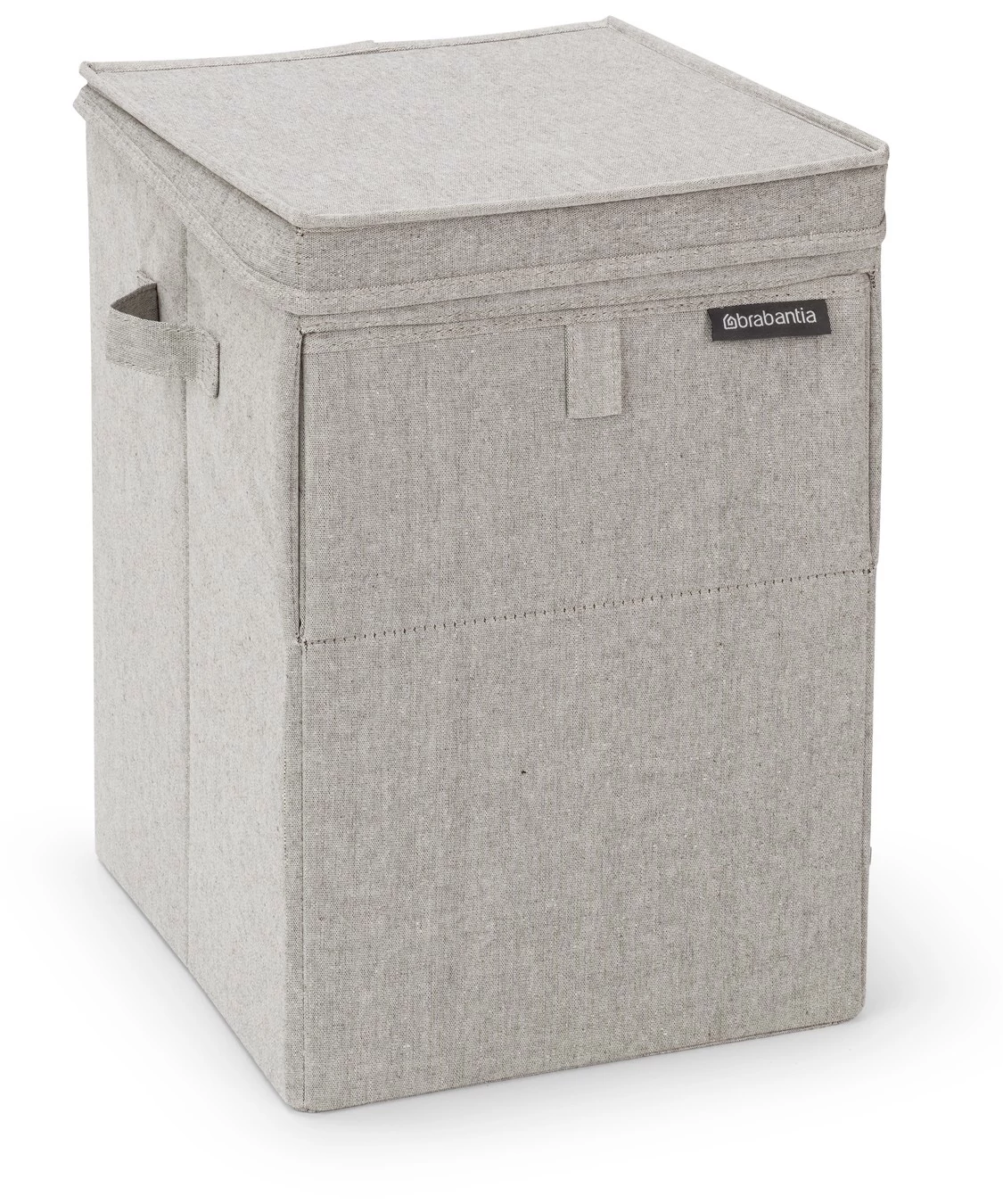 Brabantia Stackable Laundry Box egymásra helyezhető szennyestartó doboz, fix tetővel, téglalap formájú, 35L, szürke - 120428