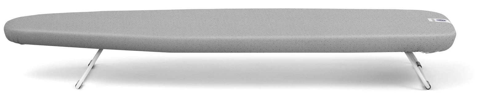 Brabantia Steam Iron Rest vasalódeszka 950x300mm - S méret, akasztóval, vasalótálca nélkül, D=22mm fehér váz, metalizált szürke huzat - 127663