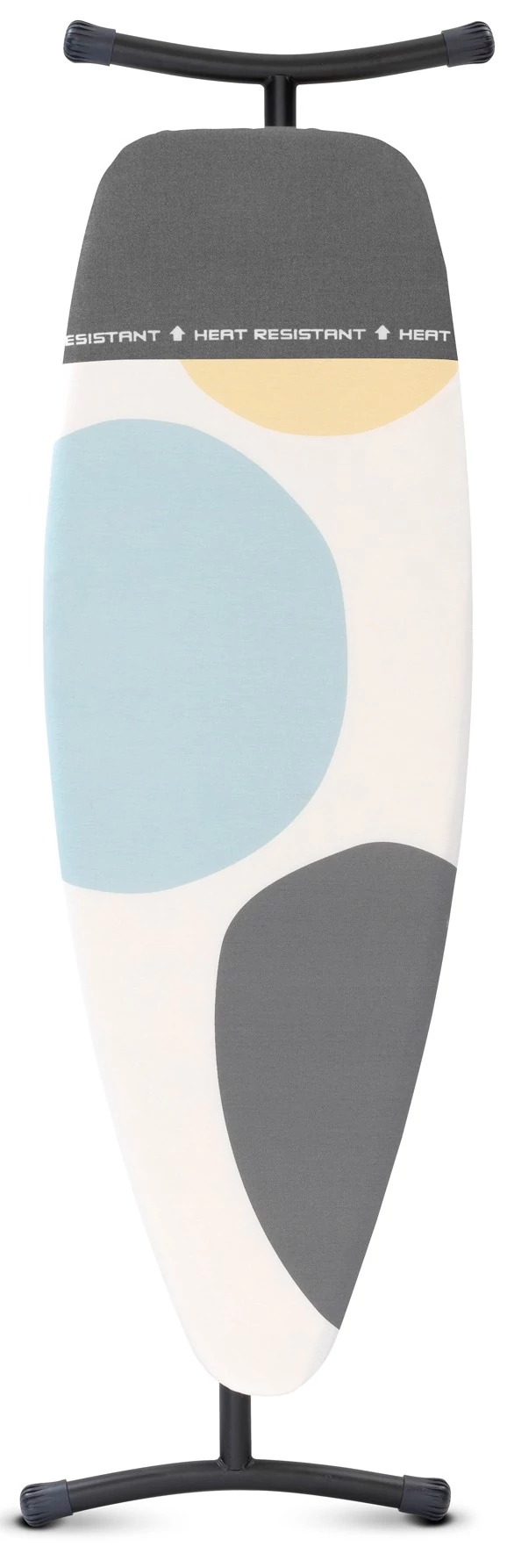Brabantia Heat-Resistant Parking Zone vasalódeszka 1350x450mm - D méret, hőálló pihentető zóna, ülve vasaláshoz, D=35mm fekete váz, tavaszi buborékok huzat - 134784