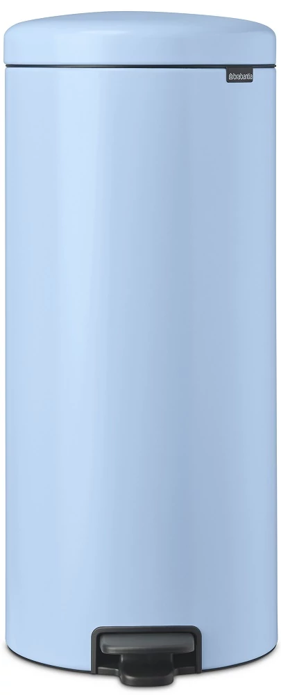 Brabantia NewIcon pedálos hulladékgyűjtő szagmentesen záródó Soft-Close fedél, műanyag tartály, 30L - G méret, acél, álomkék - 202667
