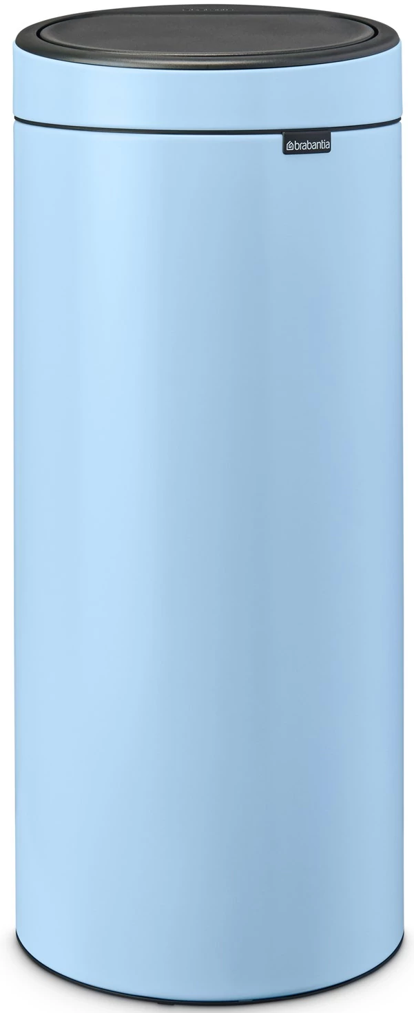 Brabantia Touch Bin New Soft-Touch nyomófedeles hulladékgyűjtő belső tartállyal, kerek, 30L - G méret, acél, álomkék - 202728