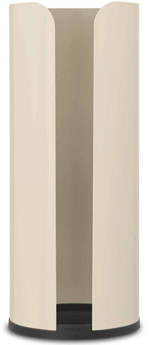 Brabantia ReNew tartalék WC-papír tartó 3 háztartási tekercshez, szabadon álló, acél, világos bézs - 223266