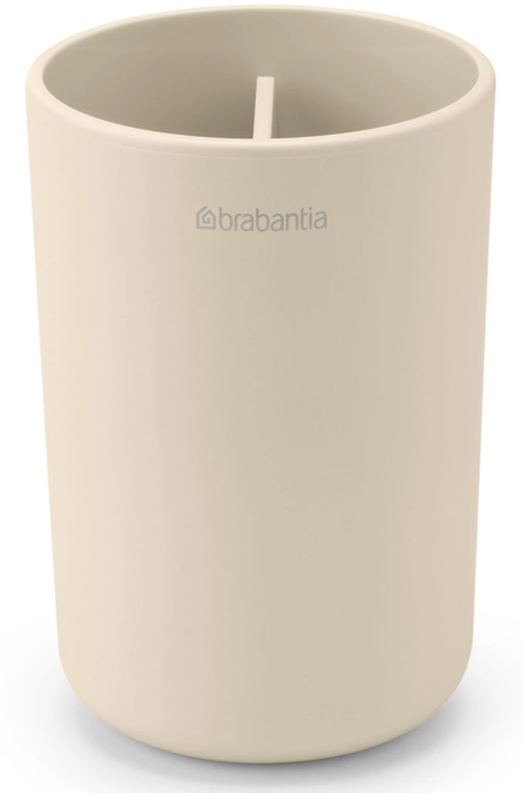 Brabantia ReNew fogkefetartó, elválasztó betéttel, csepptálcával, csúszásmentes talppal, H=110mm, műanyag, világos bézs - 223341