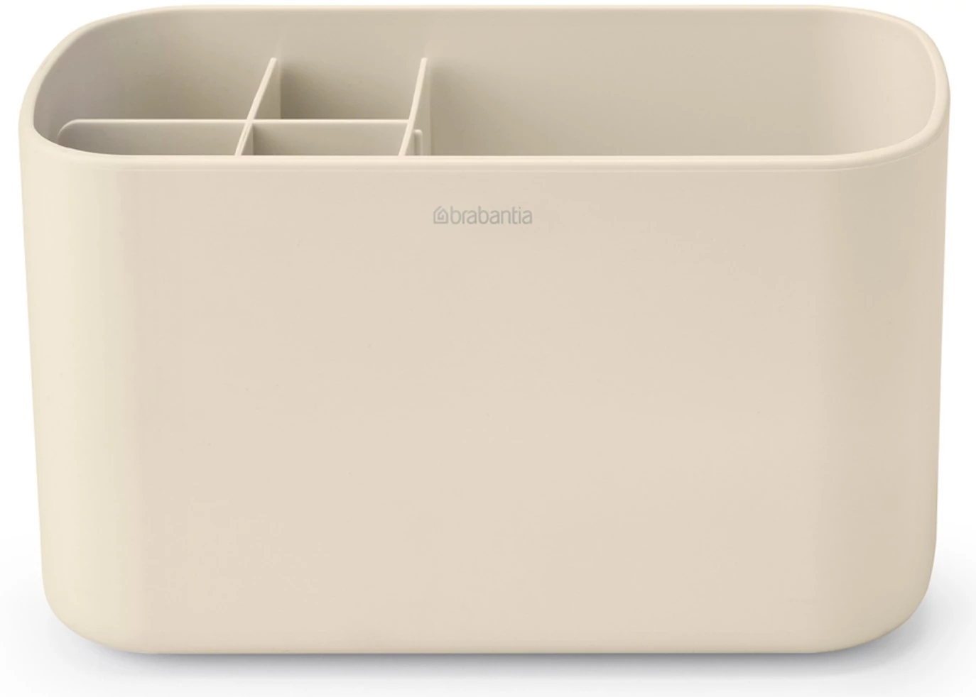 Brabantia ReNew Bathroom Caddy kozmetikai rendszerező, elválasztó betétekkel, csepptálcával, csúszásmentes talppal, műanyag, világos bézs- 223365