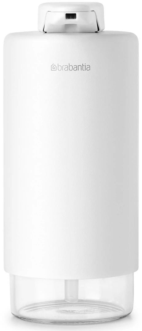 Brabantia SinkStyle Soap Dispenser konyhai szappanadagoló 200 ml, r.m. acél, üveg, szikrázó fehér ásványi textúra - 228025