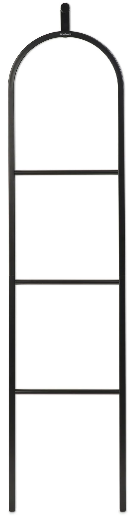 Brabantia Linn Dressboy szobainas, 380x1680mm, helytakarékos, akasztós vállfatartóval, lekerekített, 3 szintes, talp nélküli, acél, fekete - 229886