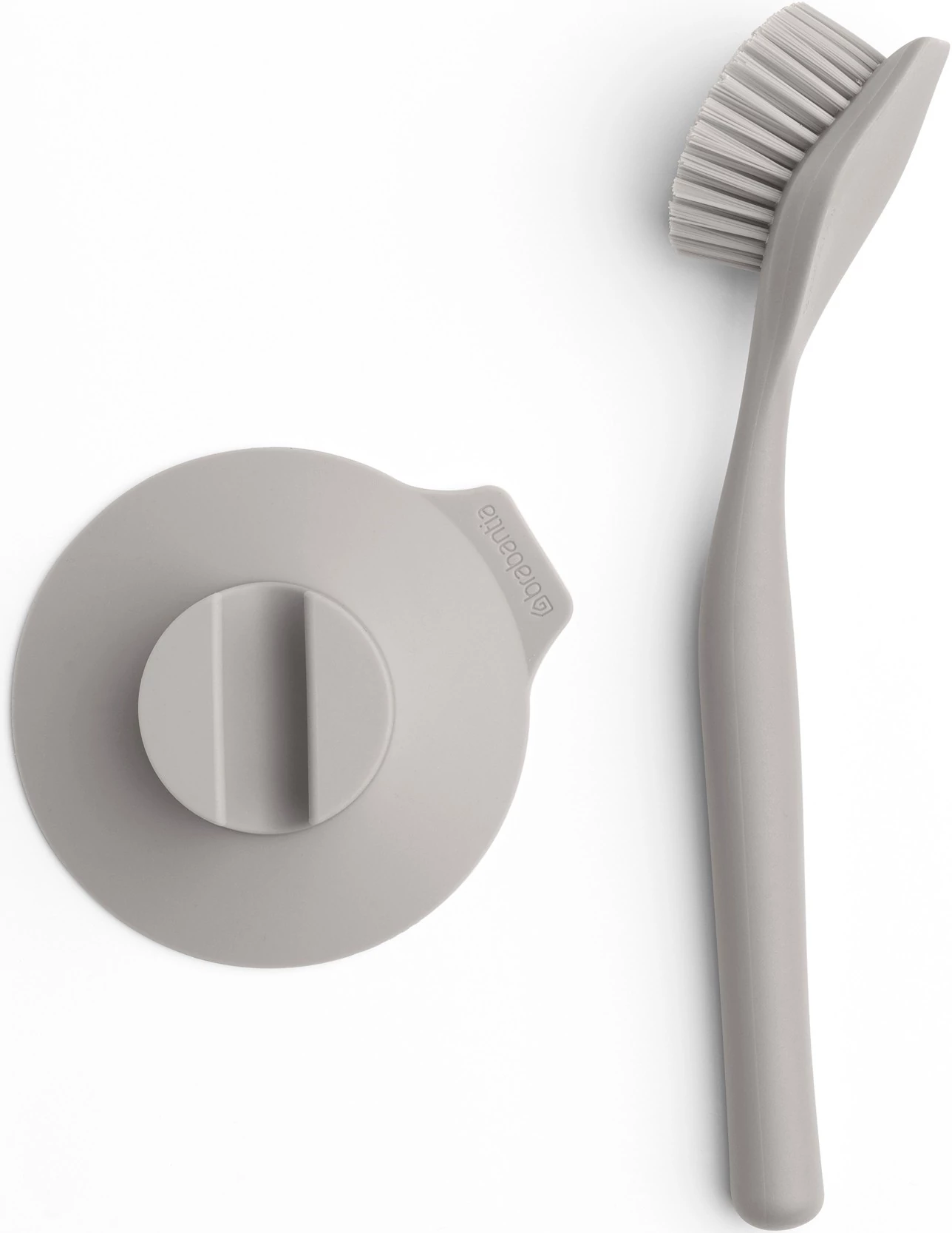 Brabantia SinkSide Dish Brush with Suction Cup Holder mosogatókefe tapadókorong tartóval, műanyag, középszürke - 230226