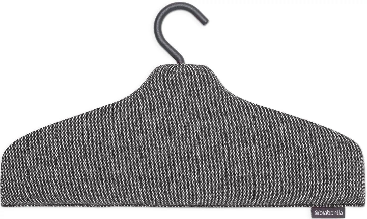 Brabantia Steam Clothes Hanger gőzöléshez optimalizált ruhaakasztó vállfa, csúszásmentes, habbal ellátott hőálló huzattal, 360° forgatható kampó, különleges vállforma kialakítással, borsfekete - 231780