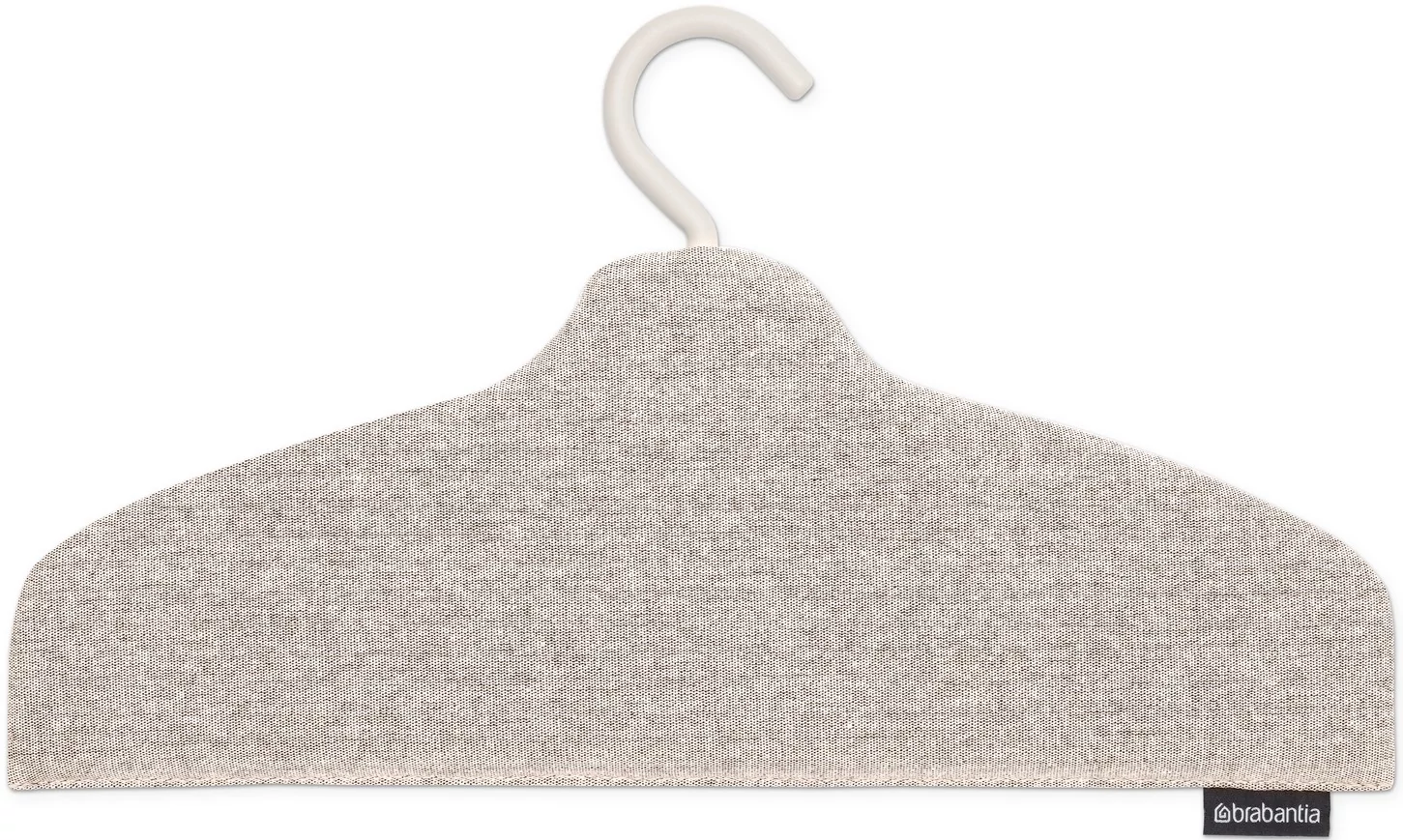 Brabantia Steam Clothes Hanger gőzöléshez optimalizált ruhaakasztó vállfa, csúszásmentes, habbal ellátott hőálló huzat, 360°-ban forgatható kampó, különleges vállforma kialakítás, szürke - 231803