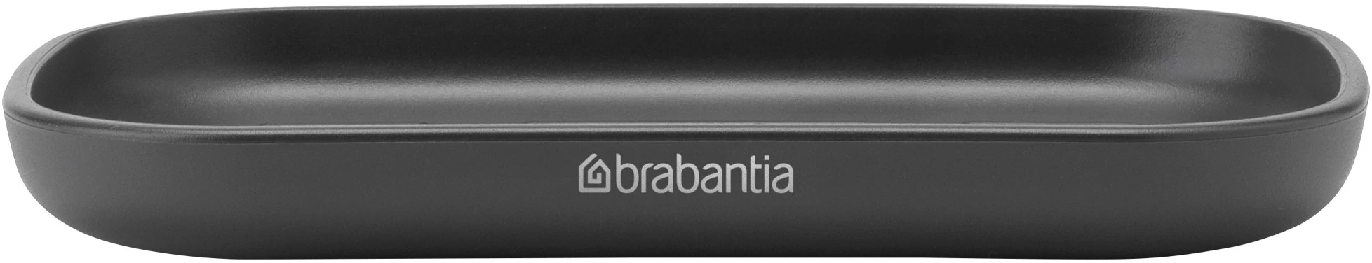 Brabantia ReNew szappantartó csúszásmentes talppal, bordázott tálcával, mely szárazon tartja a szappant, műanyag, sötétszürke - 280207