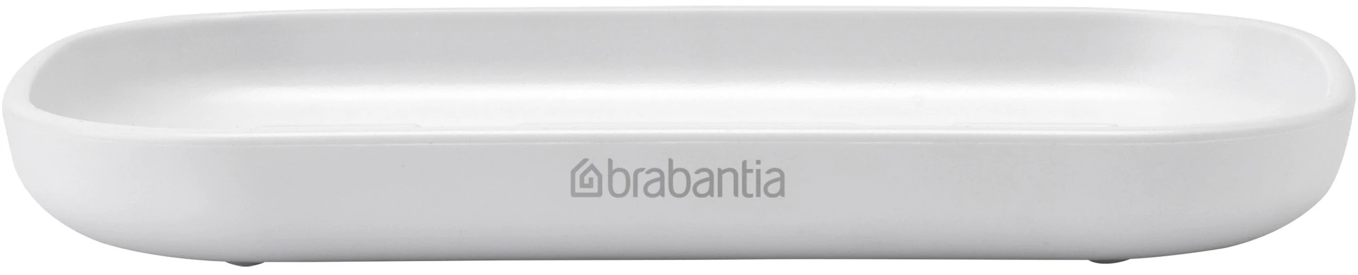 Brabantia ReNew szappantartó csúszásmentes talppal, bordázott tálcával, mely szárazon tartja a szappant, műanyag, fehér - 280221