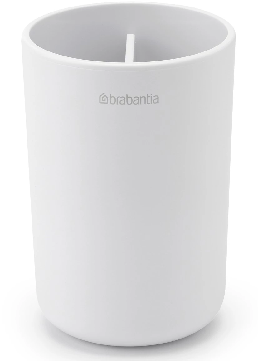 Brabantia ReNew fogkefetartó, elválasztó betéttel, csepptálcával, csúszásmentes talppal, H=110mm, műanyag, fehér - 280306