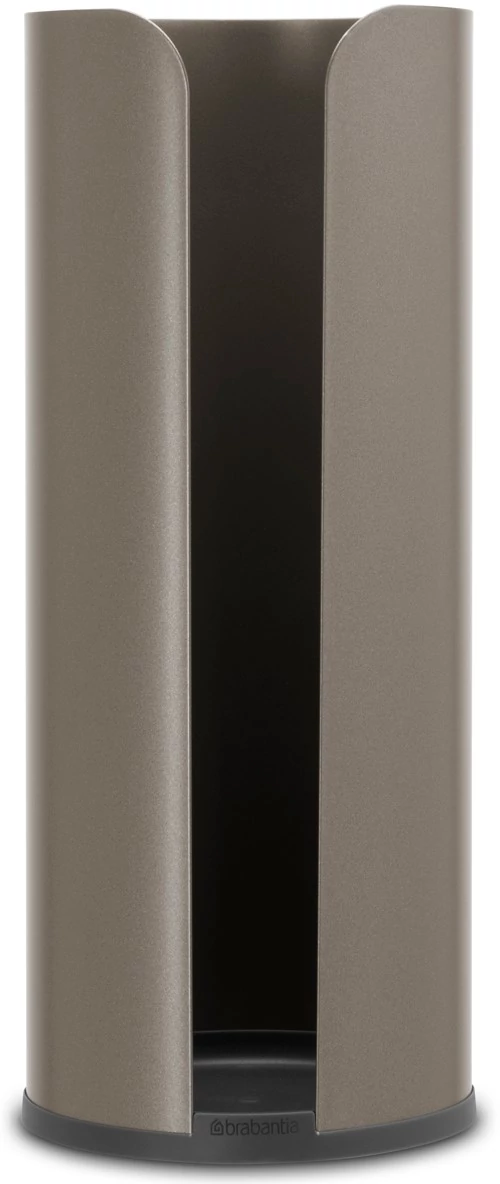 Brabantia ReNew tartalék WC-papír tartó 3 háztartási tekercshez, szabadon álló, acél, platinaszürke - 280542