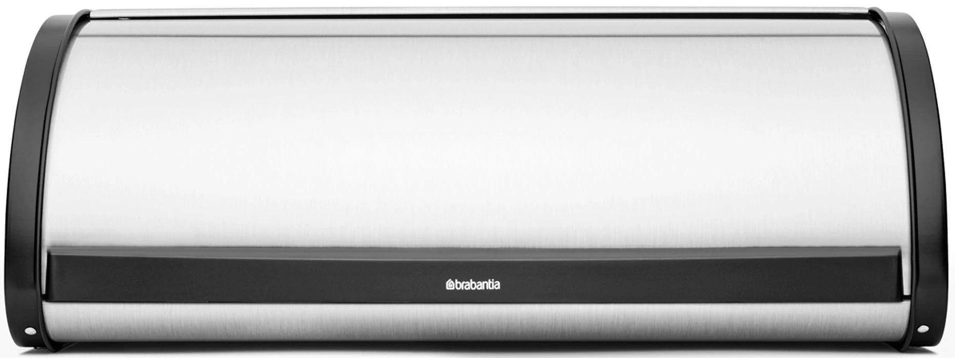 Brabantia Roll Top kenyértartó halkan záródó, befelé gördülő fedéllel, 445mm széles, 2 kenyérhez, ívelt forma, r.m. acél, selyem ujjlenyomatmentes - 299445