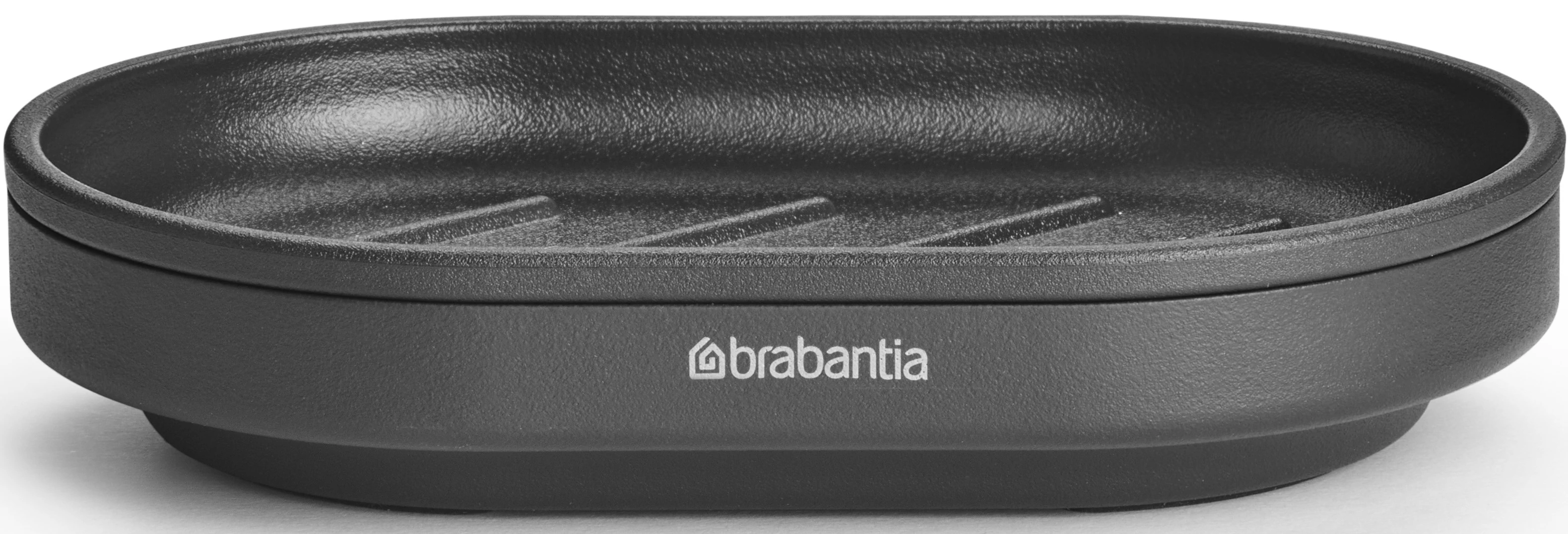 Brabantia MindSet szappantartó kiemelhető rácsos belsővel, cseppgyűjtő tálcával, acél, határtalan szürke ásványi textúra - 303326