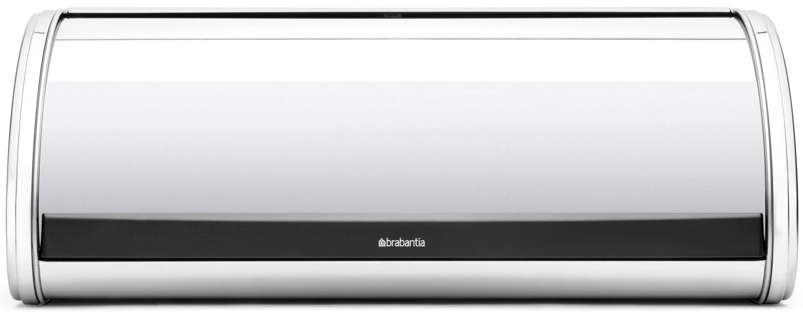 Brabantia Roll Top kenyértartó halkan záródó, befelé gördülő fedéllel, 445mm széles, 2 kenyérhez, ívelt forma, r.m. acél fényes - 312601