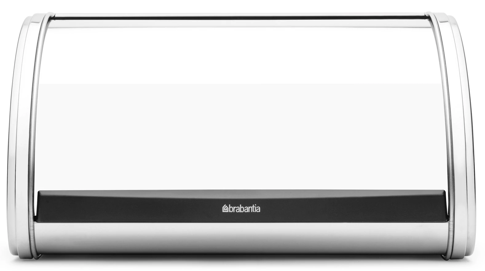 Brabantia Roll Top kenyértartó halkan záródó, befelé gördülő fedéllel, 316mm széles, 1 kenyérhez, ívelt forma, r.m. acél, fényes - 339585