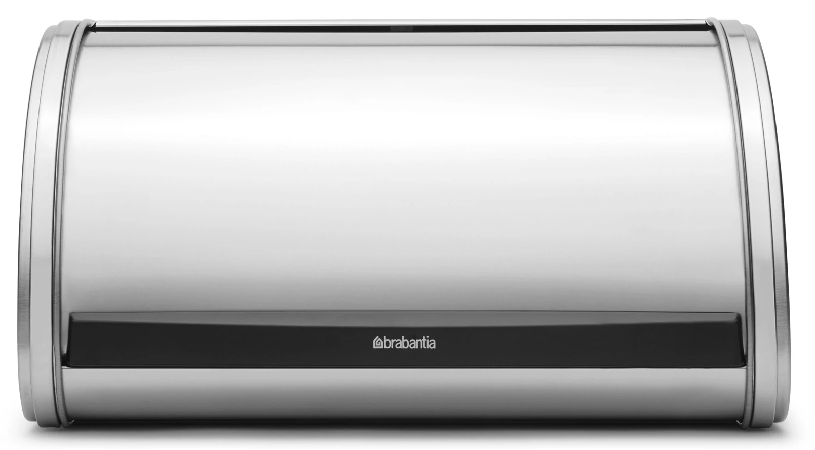 Brabantia Roll Top kenyértartó halkan záródó, befelé gördülő fedéllel, 316mm széles, 1 kenyérhez, ívelt forma, r.m. acél, selyem matt - 348907