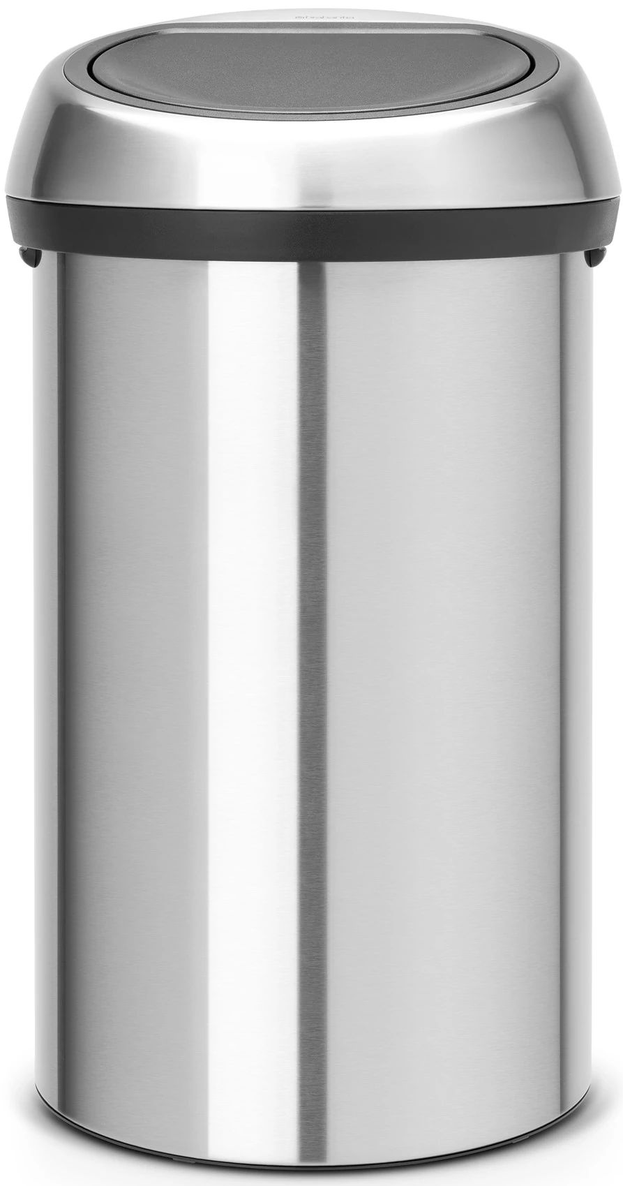 Brabantia Touch Bin nyomófedeles hulladékgyűjtő XXL, 60L - H méret, selyem ujjlenyomatmentes r.m. acél test, selyem ujjlenyomatmentes fedő - 484506