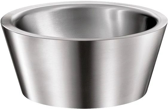 DELABIE ALGUI pultra ültetett kézmosó kagyló, rozsdamentes acél, selyem, kerek forma, D=375mm, H=165mm
