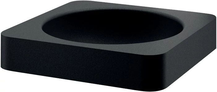 DELABIE QUADRA mosdópultba félig süllyesztett r.m. acél kézmosókagyló, matt fekete Teflon, 380x380mm