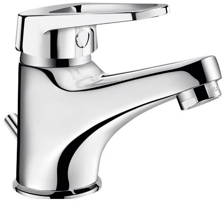 DELABIE álló mosdócsap 100mm fix kifolyóval, lyukas keverőkarral, H=60mm, 5L/p, leeresztőszeleppel