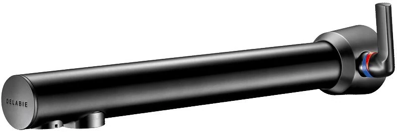 DELABIE BINOPTIC MIX fali infracsap H-M vízre szervizfolyosós szereléshez, 230mm kifolyási benyúlás, hálózati, matt fekete