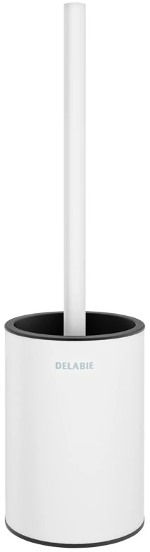 DELABIE Be-Line fali WC-kefe alacsony házzal, biztonsági rögzítéssel, 1mm AISI304 r.m. acél, matt fehér