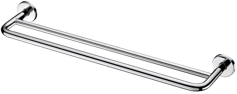 DELABIE törölközőtartó rúd, 600 mm egyenes, 2 állású, r.m. acél, d=16/20 mm, fényes