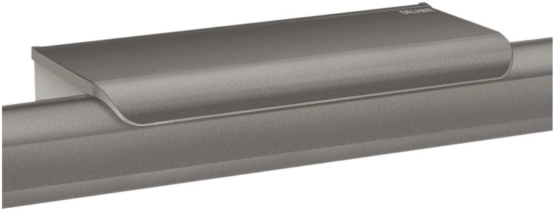 DELABIE Be-Line és NylonClean kapaszkodókra rögzíthető dizájner piperepolc 2db akasztóval, 165x70mm, antracit