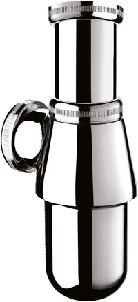 DELABIE fém szifon piszoárhoz, mosdóhoz hátsó vízelvezetéssel D=32mm, krómozott sárgaréz, 5/4