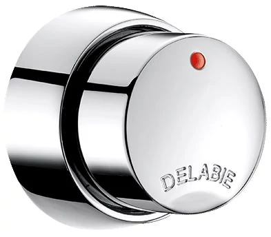 DELABIE TEMPOSOFT 2 időzített nyomógombos zuhanycsap kevert vízre, max. 7mm vastag zuhanypanelra, gipszkartonra