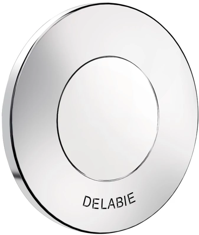 DELABIE TEMPOFLUX 3 AB szervizfolyosós, blokkolásgátlós Soft-Touch nyomógombos direkt WC öblítő 7mp, 200mm falakig, öblítőcsővel, 3/4