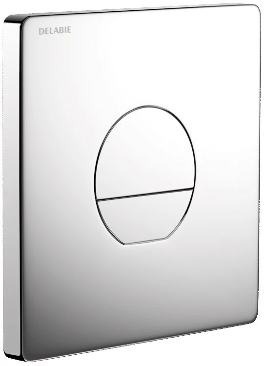 DELABIE TEMPOFLUX 3 blokkolásgátlós WC öblítőszelep vízmentesen záró szerelődobozzal, 7mp, 3/6L, fényes