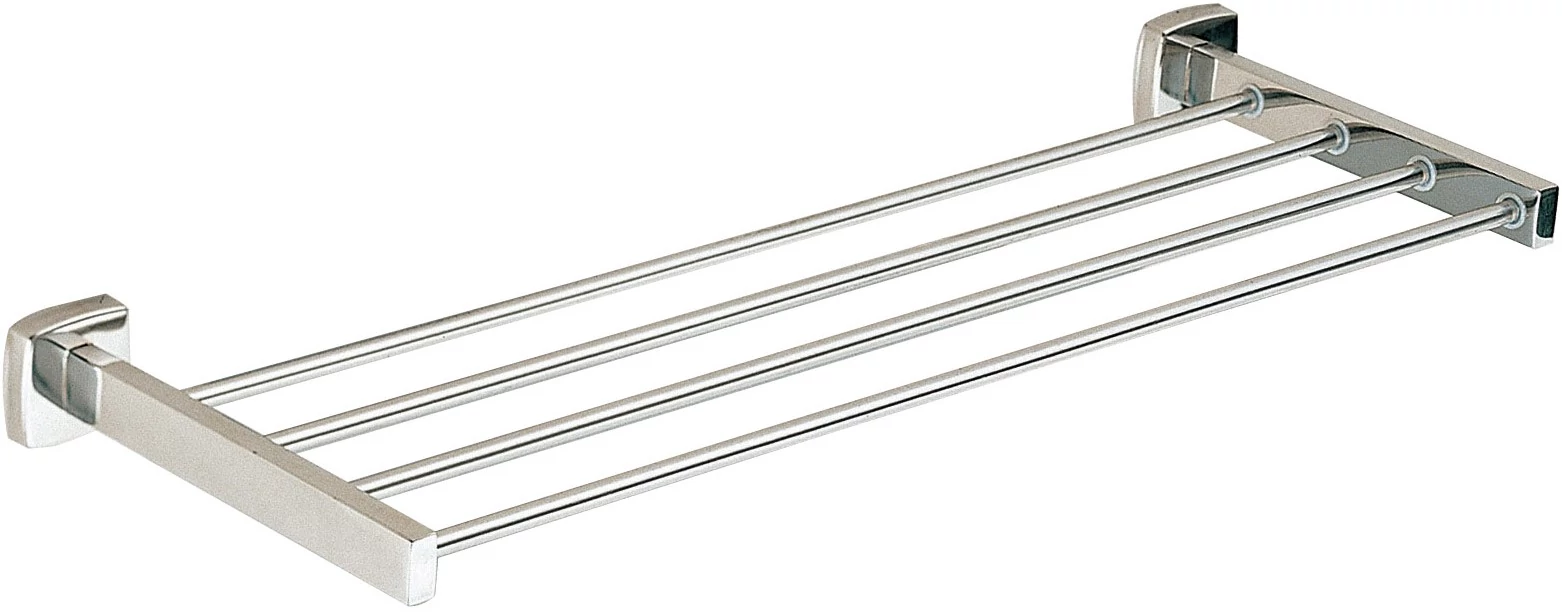 Rácsos törölközőtartó, 457x220mm, fali rögzítés, 4 bordás, INOX kollekció, rozsdamentes acél, fényes