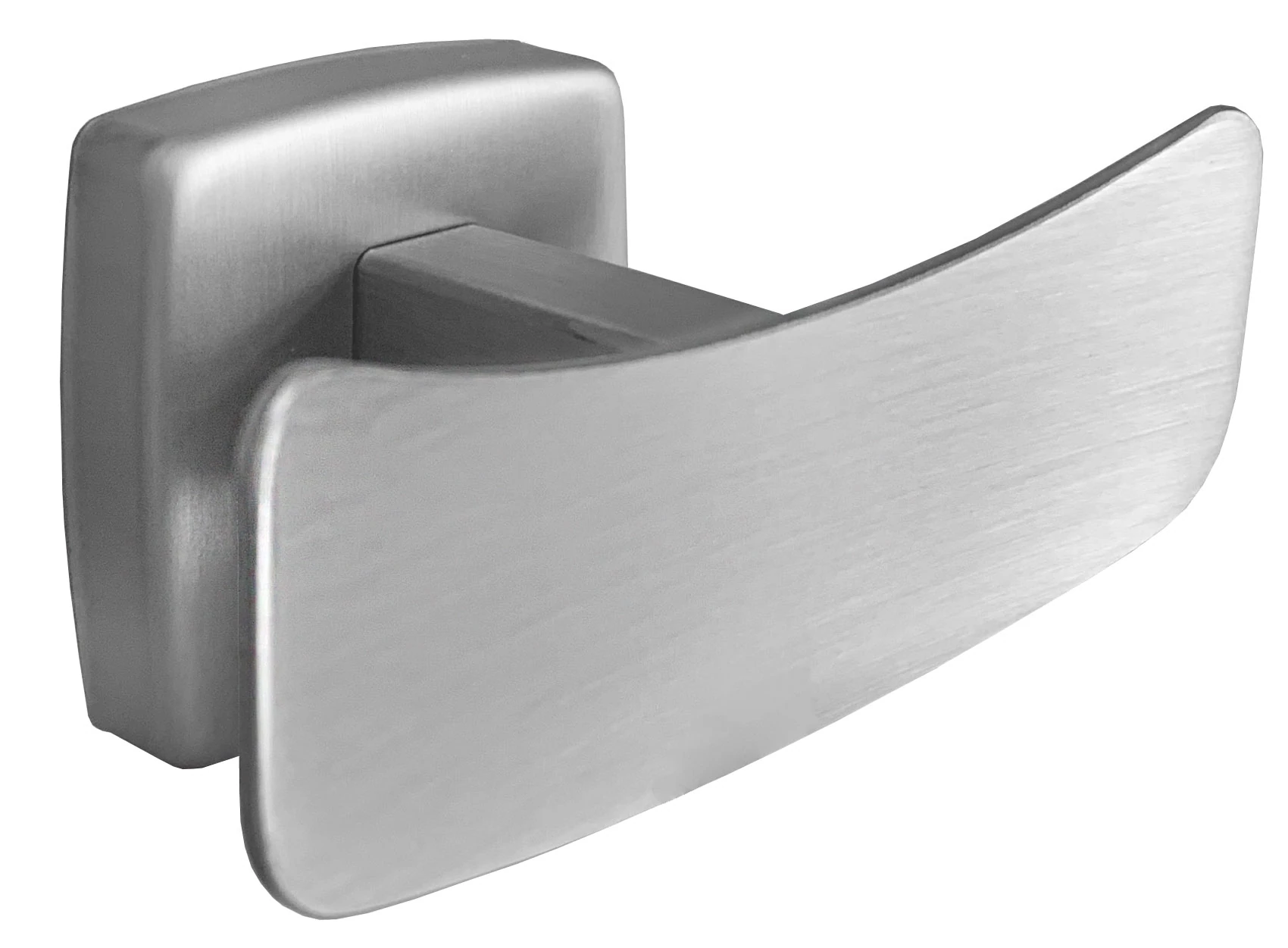 Dupla akasztó, kétágú fogas, AISI304-es rozsdamentes acél, Silk Touch ujjlenyomatmentes felülettel, INOX