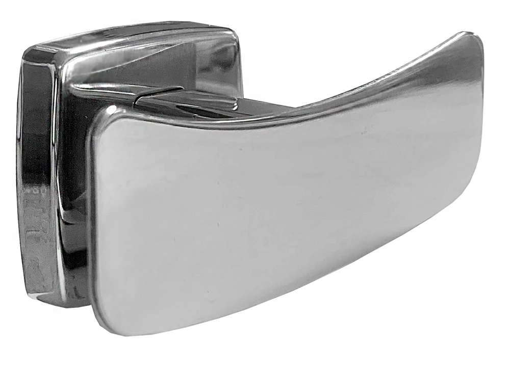 Dupla akasztó, kétágú fogas, AISI304-es rozsdamentes acél, fényes, INOX