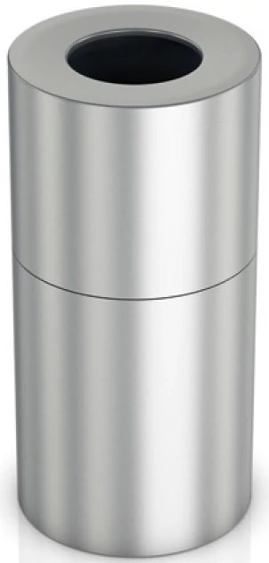 Vandálbiztos extra nagy méretű 100L álló hulladékgyűjtő, H=860mm, alumínium, ujjlenyomatmentes