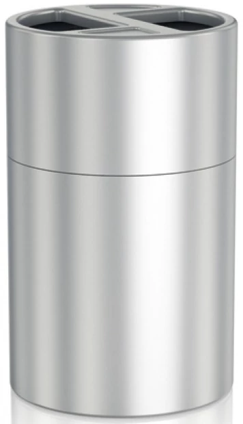 Szelektív álló hulladékgyűjtő 2x60L rekesszel, H=830mm, alumínium, ujjlenyomatmentes