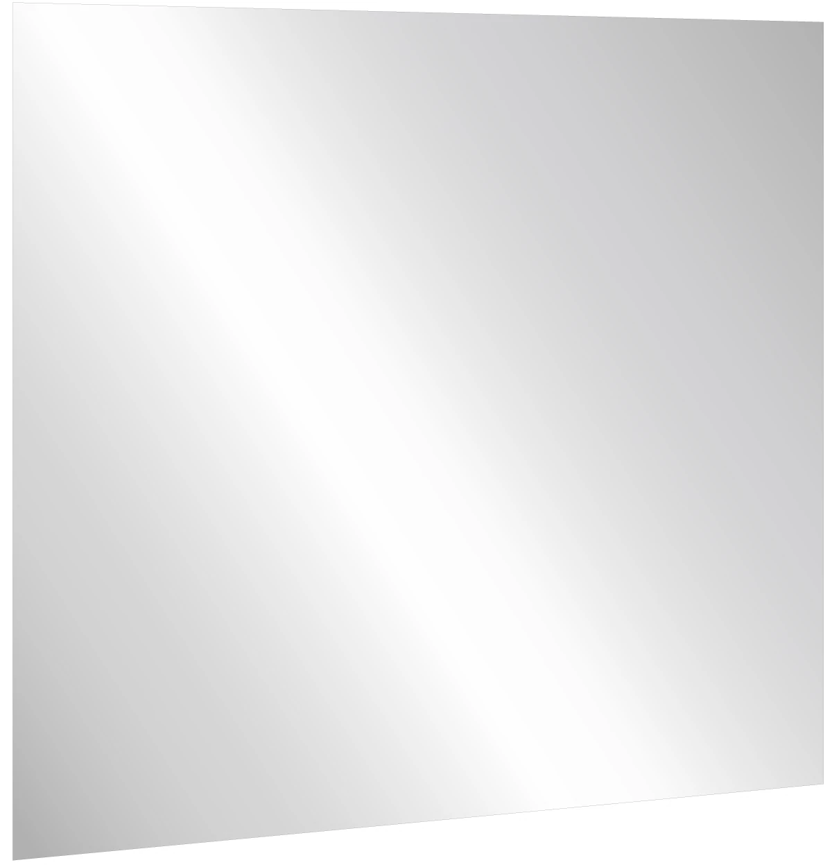 Vandálbiztos, rozsdamentes acél tükörlap, 1000x1000mm