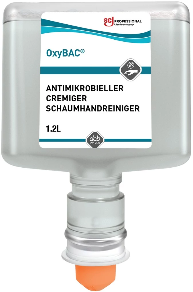 SCJP OxyBAC fertőtlenítő habszappan, illatmentes, színezékmentes, bőrbarát, TouchFREE Ultra automata adagolóhoz, 1,2L patron