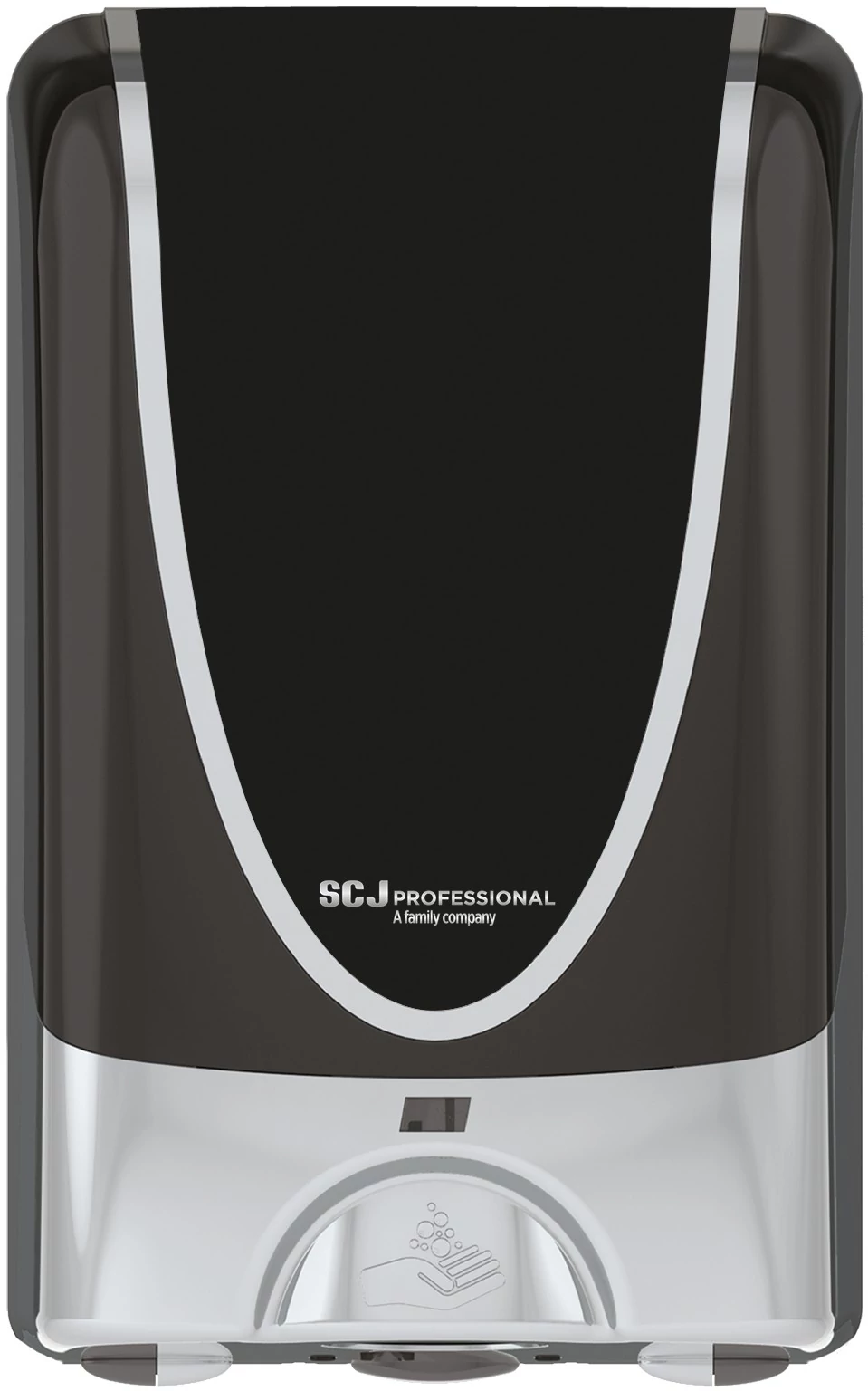 SCJP TouchFREE Ultra habszappan adagoló SC Johnson Professional habszappan patronokhoz, automata, 1,2L, ABS műanyag, fekete/opálos/króm