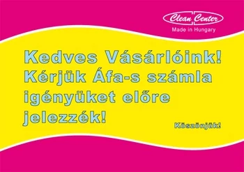 Tájékoztató- és helyiségtáblák élelmiszeráruházba (A4 méret)