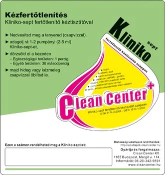 Kliniko-sept kísérőmatrica