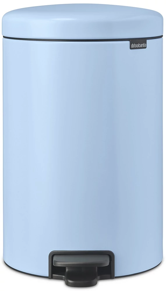 Brabantia NewIcon pedálos hulladékgyűjtő szagmentesen záródó Soft-Close fedél, műanyag tartály, 20L - Y méret, acél, álomkék - 202544