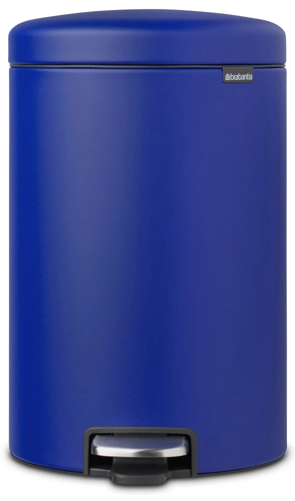 Brabantia NewIcon pedálos hulladékgyűjtő szagmentesen záródó Soft-Close fedél, műanyag tartály, 20L - Y méret, acél, kobaltkék ásványi textúra - 206887