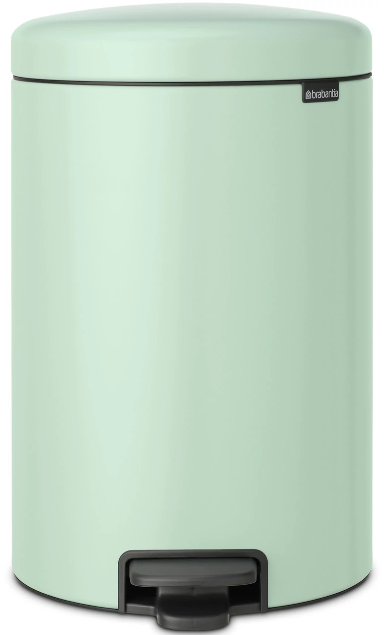 Brabantia NewIcon pedálos hulladékgyűjtő szagmentesen záródó Soft-Close fedél, műanyag tartály, 20L - Y méret, acél, jáde zöld - 233920