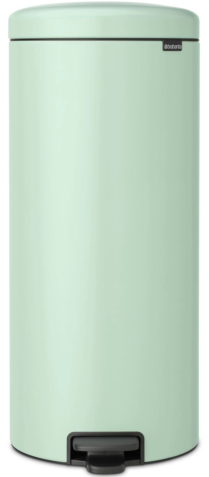 Brabantia NewIcon pedálos hulladékgyűjtő szagmentesen záródó Soft-Close fedél, műanyag tartály, 30L - G méret, acél, jáde zöld - 233944