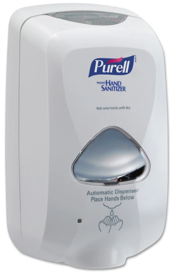 PURELL automata kézfertőtlenítő gél adagoló, TFX rendszer, 1200ml, érintésmentes szenzoros működtetés, elemes, fehér